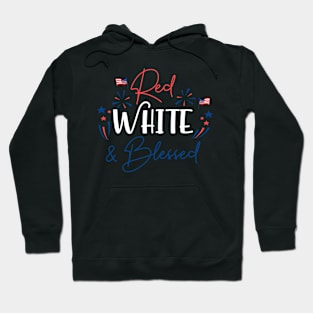 Red White & Blessed Shirt 4th of July Cute Patriotic America Hoodie